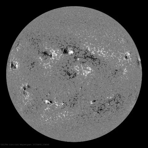 Image of Sun's magnetic field