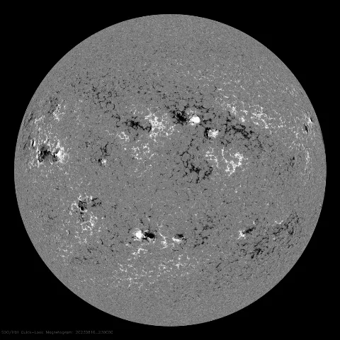 Image of Sun's magnetic field