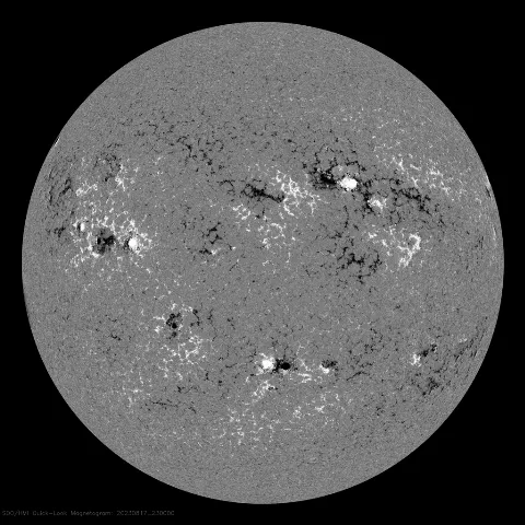 Image of Sun's magnetic field