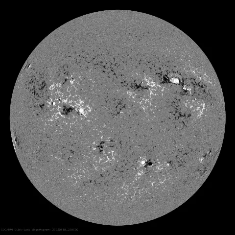 Image of Sun's magnetic field