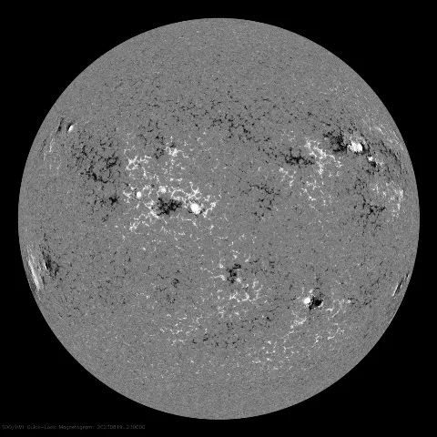 Image of Sun's magnetic field