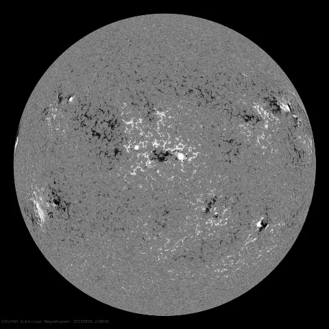 Image of Sun's magnetic field