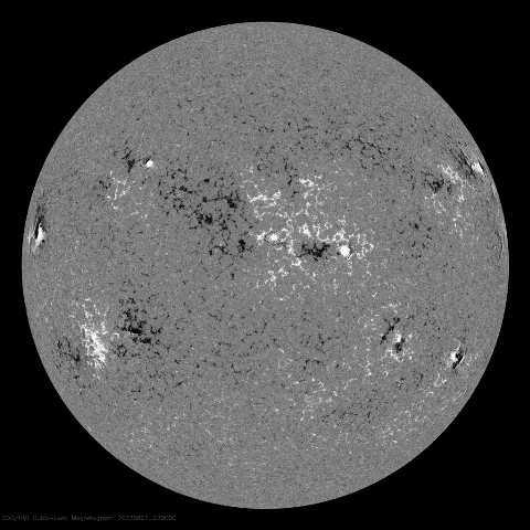 Image of Sun's magnetic field