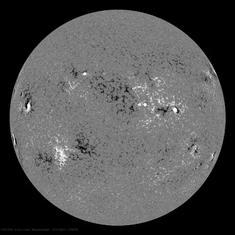 Image of Sun's magnetic field