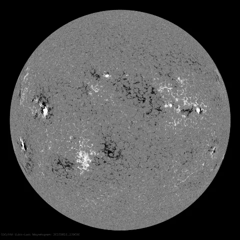 Image of Sun's magnetic field