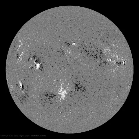 Image of Sun's magnetic field