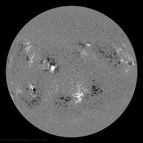 Image of Sun's magnetic field