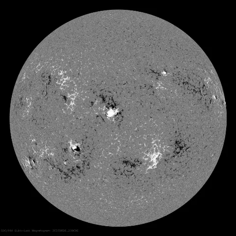 Image of Sun's magnetic field