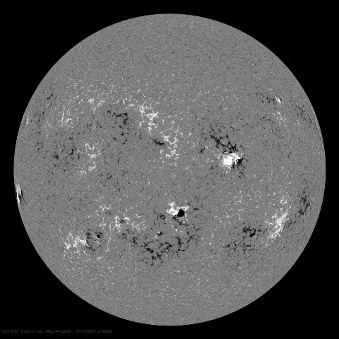 Image of Sun's magnetic field