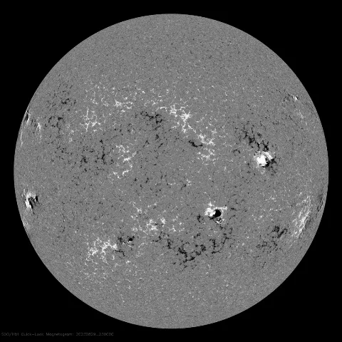 Image of Sun's magnetic field