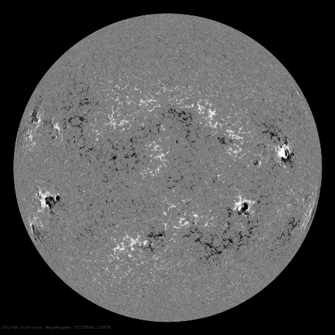 Image of Sun's magnetic field