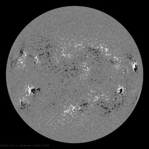 Image of Sun's magnetic field