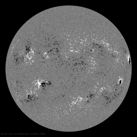 Image of Sun's magnetic field