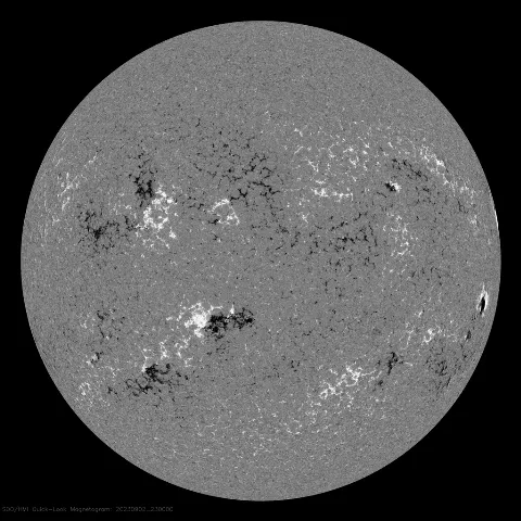 Image of Sun's magnetic field