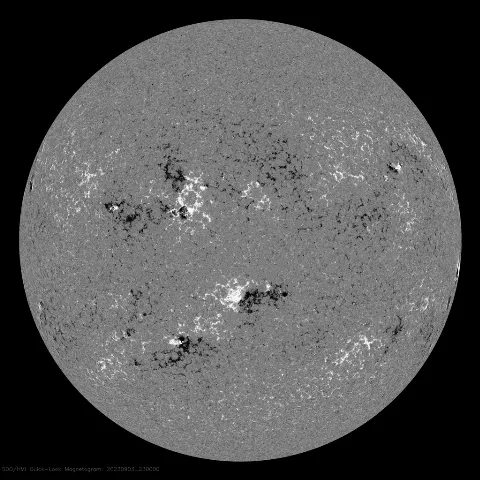 Image of Sun's magnetic field