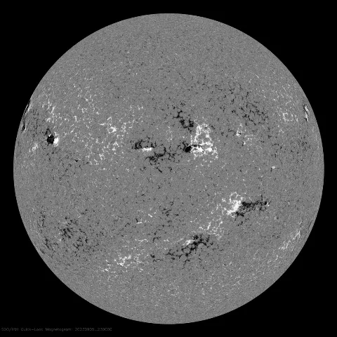 Image of Sun's magnetic field