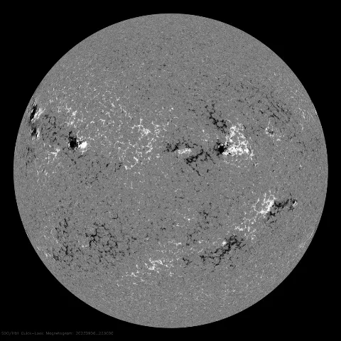 Image of Sun's magnetic field