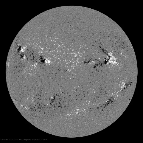 Image of Sun's magnetic field