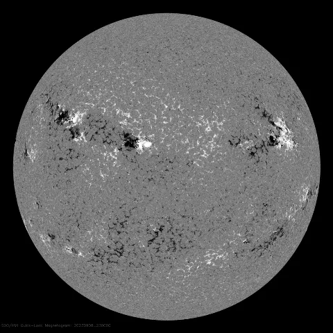 Image of Sun's magnetic field