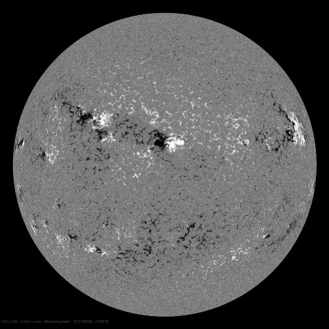 Image of Sun's magnetic field