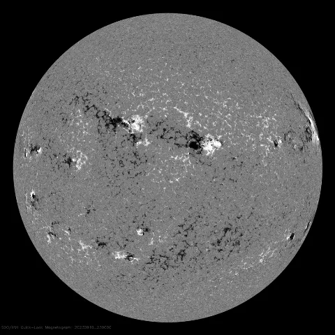 Image of Sun's magnetic field