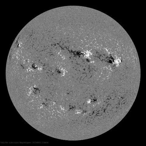 Image of Sun's magnetic field