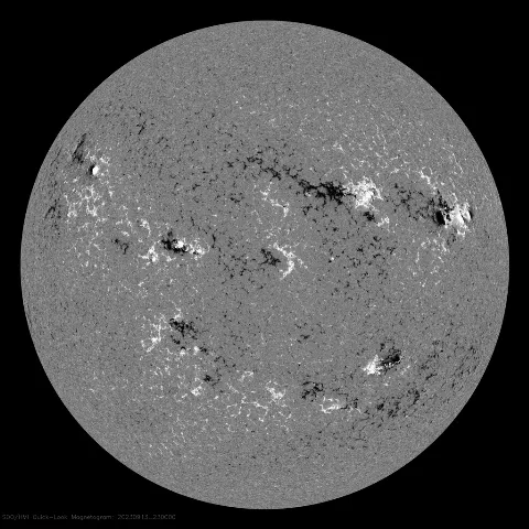 Image of Sun's magnetic field