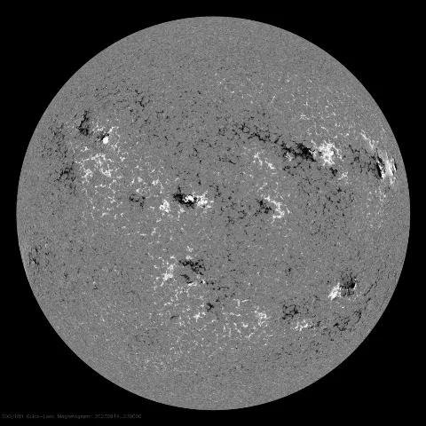 Image of Sun's magnetic field