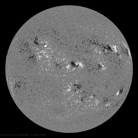 Image of Sun's magnetic field