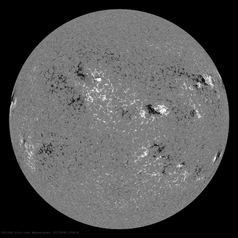 Image of Sun's magnetic field