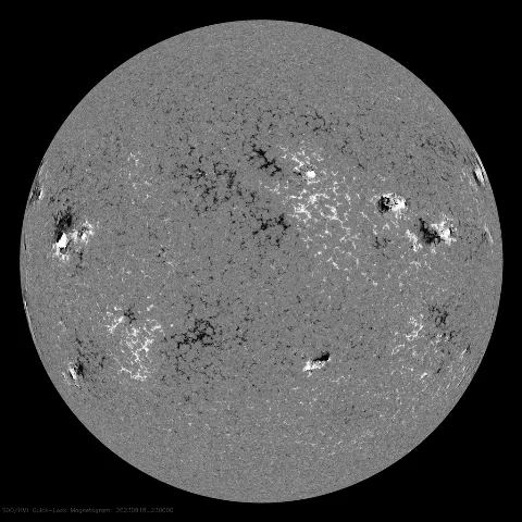 Image of Sun's magnetic field