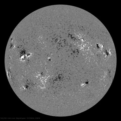 Image of Sun's magnetic field