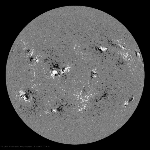 Image of Sun's magnetic field