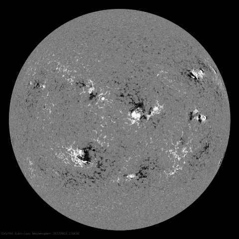 Image of Sun's magnetic field