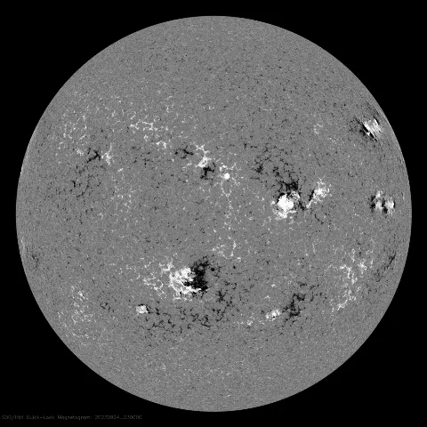 Image of Sun's magnetic field