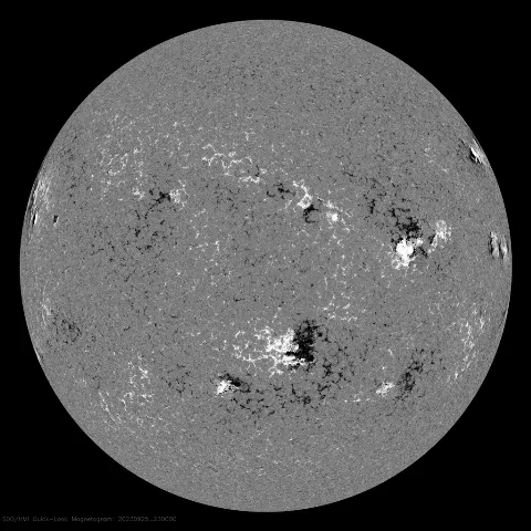 Image of Sun's magnetic field