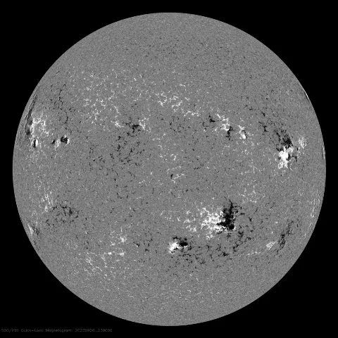 Image of Sun's magnetic field