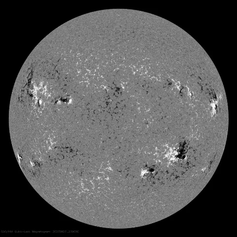 Image of Sun's magnetic field