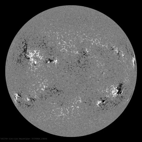 Image of Sun's magnetic field