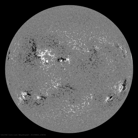 Image of Sun's magnetic field