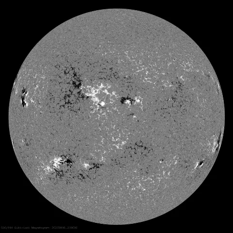 Image of Sun's magnetic field