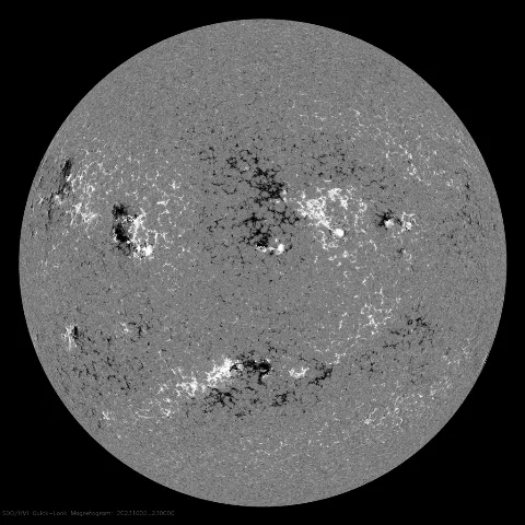 Image of Sun's magnetic field