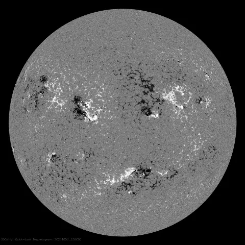 Image of Sun's magnetic field