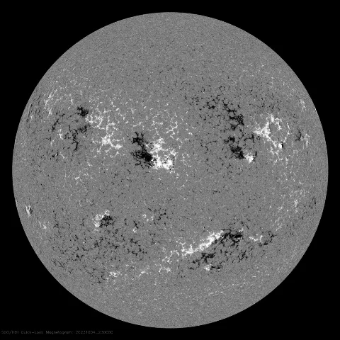 Image of Sun's magnetic field