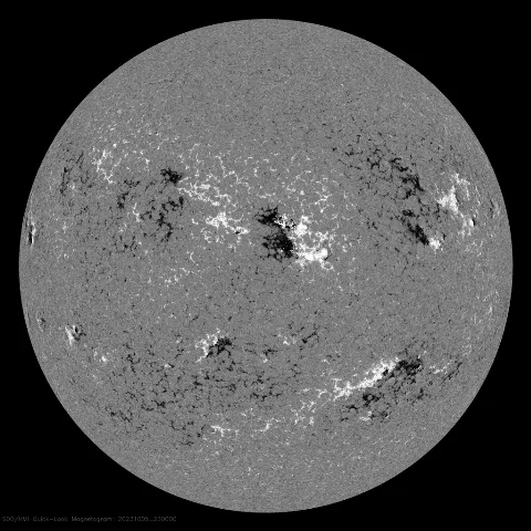 Image of Sun's magnetic field