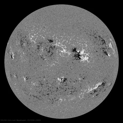 Image of Sun's magnetic field