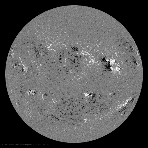 Image of Sun's magnetic field