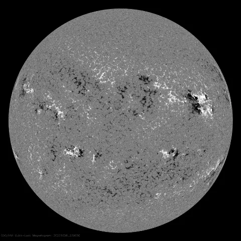 Image of Sun's magnetic field