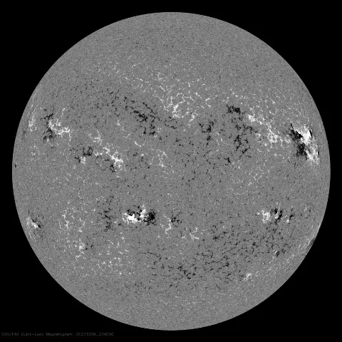 Image of Sun's magnetic field