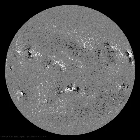 Image of Sun's magnetic field